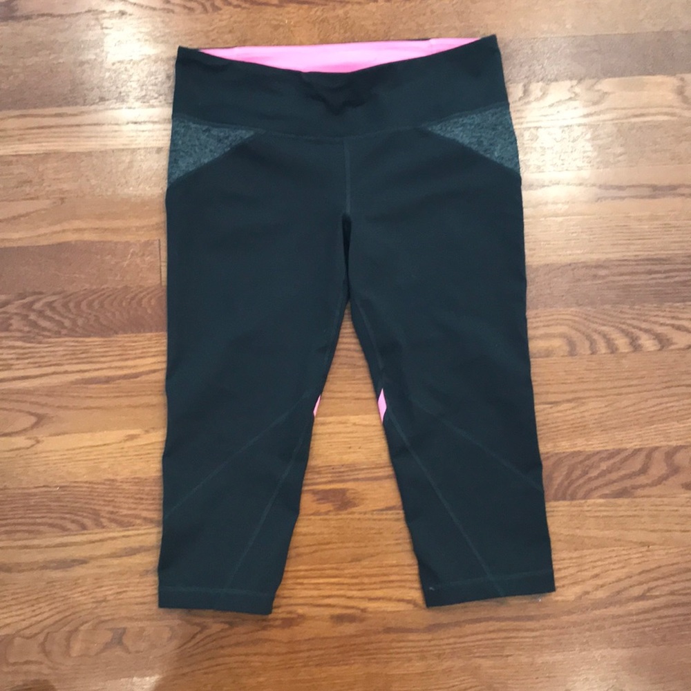 Under Armour Gray and Pink Capris